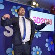 Cieszący się z wyniku swojej partii Jimmie Akesson ze Szwedzkich Demokratów