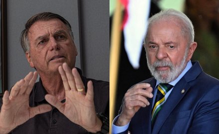 Jair Bolsonaro, były prawicowy prezydent Brazylii (z lewej) czuje się prześladowany przez ekipę Luiz