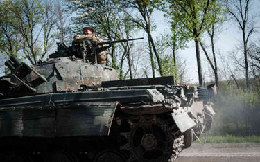 Ukraiński czołg w Donbasie