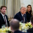 Prezydent Donald Trump na kolacji z szefami firm technologicznych w Białym Domu