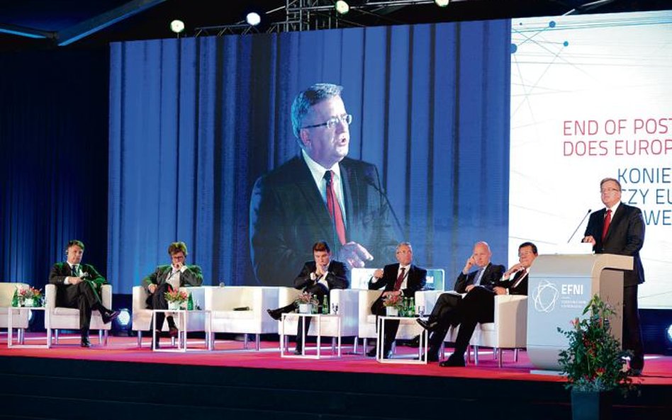 Czwartkowy panel „Koniec pozimnowojennych iluzji: czy Europa potrzebuje nowego porządku?”.