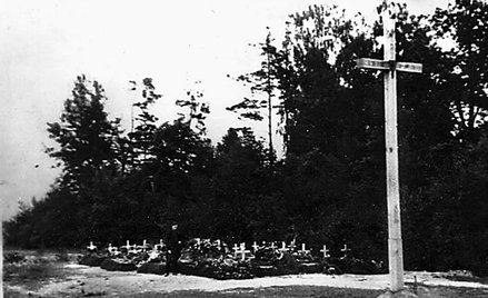 Partyzancka kwatera „Ragnerowców” na cmentarzu w Niecieczy, 1944 R.