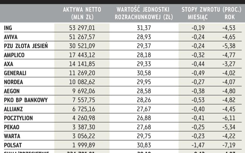 Emerytury: Strata wyniosła 4,8 proc.