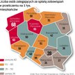 Najwięcej nierzetelnych dłużników jest w woj. lubuskim i zachodniopomorskim. Najmniej we wschodnich 