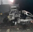 Służby znalazły rozbite auto ok. 200 m od przejazdu