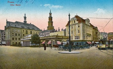 Poznański rynek na pocztówce z ok. 1914 r.