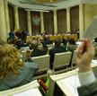 Głosowanie na posiedzeniu Rady Warszawy