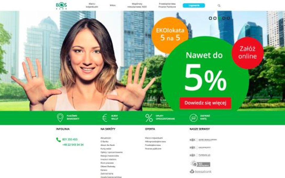 Wysoko ocenione strony internetowe banków: Deutsche Bank, BGŻ BNP Paribas, BOŚ Bank