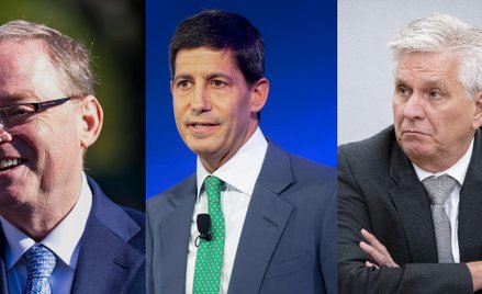 Kevin Hassett (z lewej) , Kevin Warsh (w środku) i Christopher Waller (z prawej) to kandydaci na now