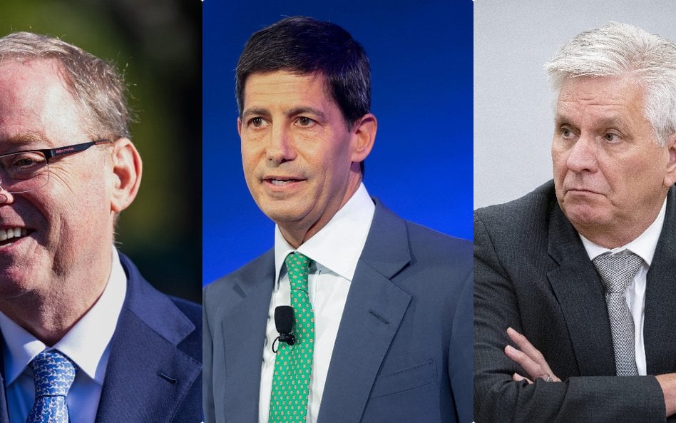 Kevin Hassett (z lewej) , Kevin Warsh (w środku) i Christopher Waller (z prawej) to kandydaci na now