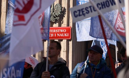 Protest nauczycieli z 2021 roku