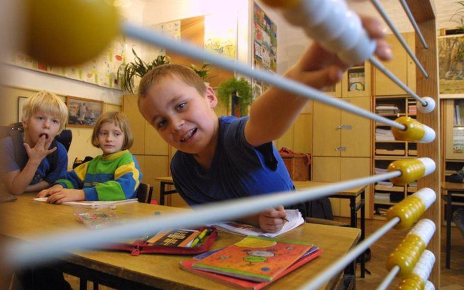 Lekcja matematyki w polskiej szkole