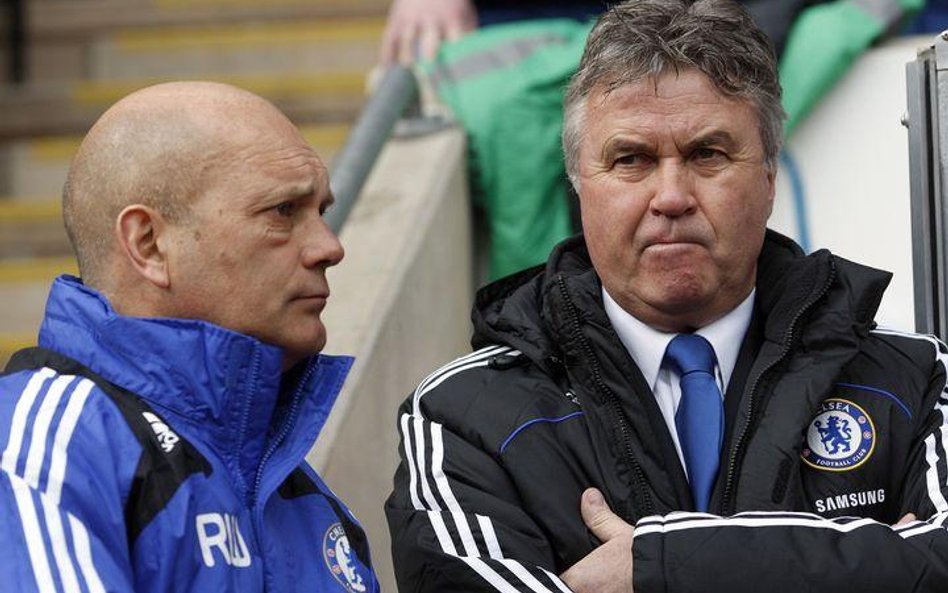 Guus Hiddink szkoleniowiec Chelsea.