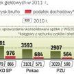 Zy­ski większości dużych gieł­do­wych grup w 2011 r. ro­sły. W PZU spadały