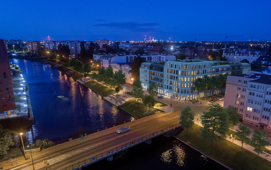 Esencja powstaje tuż przy Nowej Motławie. Mieszkańcy apartamentów od strony rzeki będą się cieszyć n