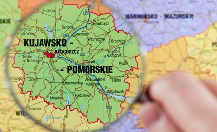 Województwo kujawsko-pomorskie na mapie