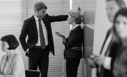 Jan Hecker i Ursula von der Leyen