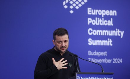 Wołodymyr Zełenski w Budapeszcie