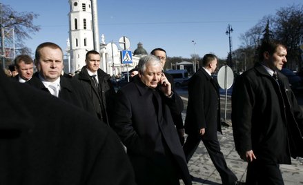Prezydent Lech Kaczyński w Wilnie w 2008 roku
