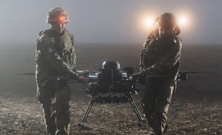 Ukraińscy operatorzy drona