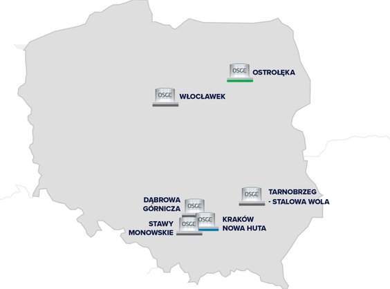 Lokalizacje SMR w projektach Orlenu i Synthosu.