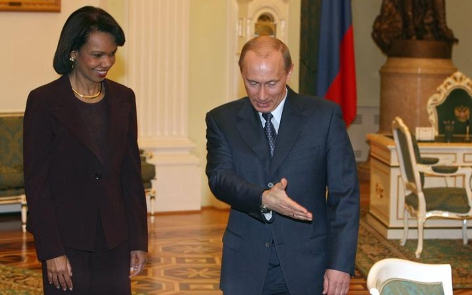 Condoleezza Rice i Władimir Putin