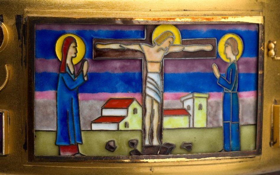 Albert Greiner, fundacja ks. Paula Peikerta, Cyborium (detal), 1934, kościół św. Maurycego we Wrocła