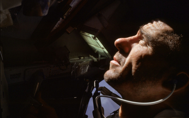 Walter Cunningham podczas misji Apollo 7 w 1968 r.
