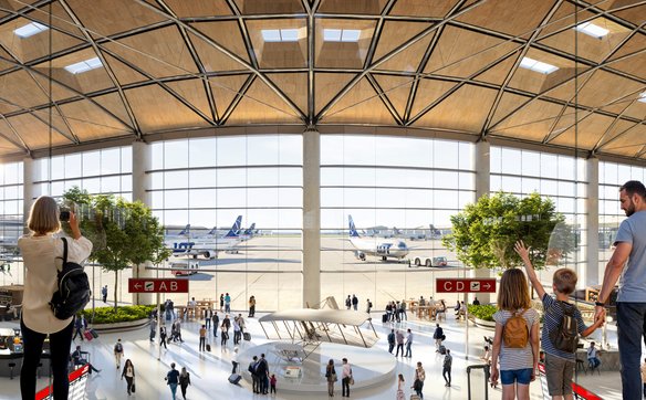 Pasażerowie będą mogli korzystać z 72 rękawów lotniczych