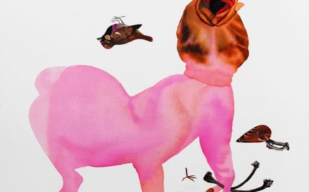 Basia Bańda, Ptaszyna, 2013, ekolina i akryl, płótno, siódme miejsce w KMS 2015