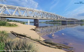 Wizualizacja mostu na Wiśle w Górze Kalwarii