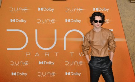 Timothée Chalamet na premierze drugiej części „Diuny”