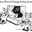 Komentarz rysunkowy. Wyniesienie na ołtarze SLD