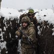 Ukraiński żołnierz w okopach