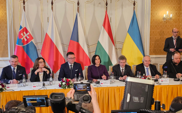 Szymnon Hołownia w trakcie konferencji zapewniał, że podejście Polski co do dalszego wsparcia Ukrain