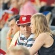 Kazimierz Marcinkiewicz nie stroni od rozgłosu. Na zdjęciu z Izabelą podczas meczu siatkarskiego Lig