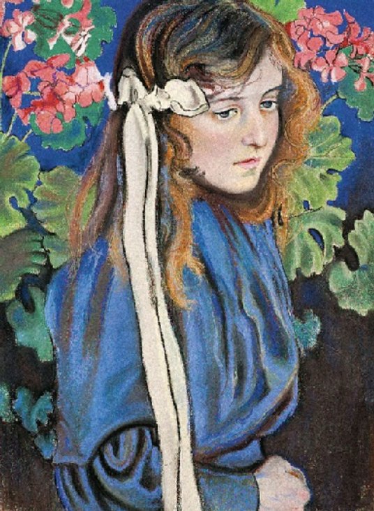 Eliza, najmłodsza z&nbsp;sióstr Pareńskich (tu jako nastoletnia dziewczyna na obrazie Stanisława Wys