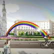 Projekt odbudowy tęczy przy placu Zbawiciela wyceniany jest na 700 tys. zł