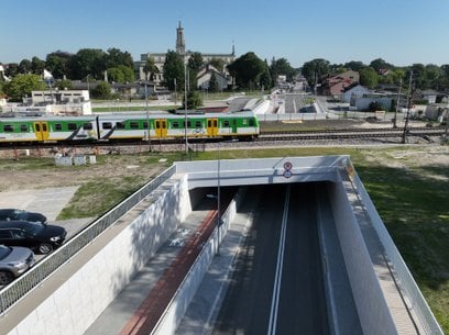 Nowy tunel drogowy niedaleko Warszawy otwarty dla ruchu