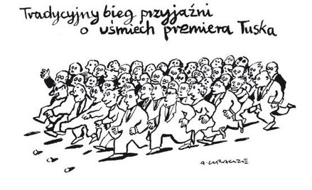 Komentarz rysunkowy. Tradycyjny bieg przyjaźni