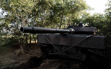 Niemiecki czołg Leopard na Ukrainie
