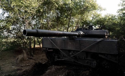 Niemiecki czołg Leopard na Ukrainie