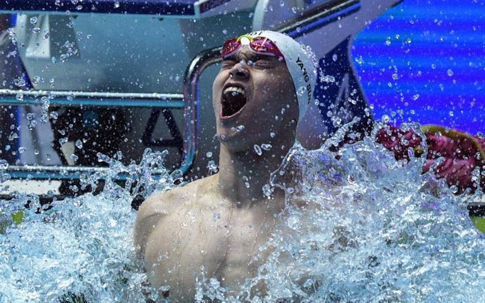 Sun Yang po zwycięstwie w finale na 400 m stylem dowolnym