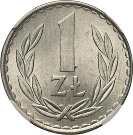 1,4 tys. zł zapłacono za monetę o nominale 1 zł.