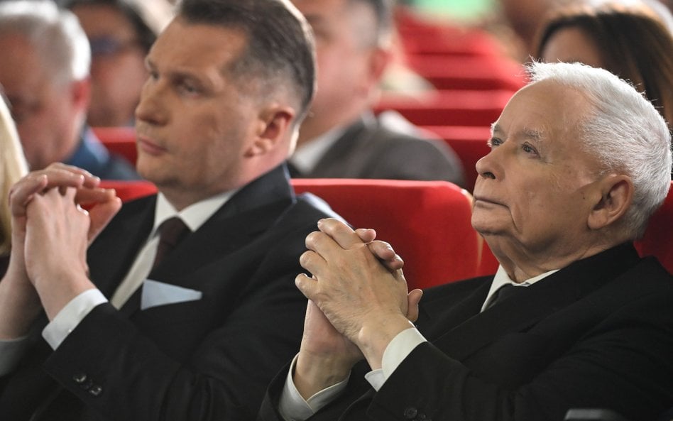 Przemysław Czarnek i Jarosław Kaczyński