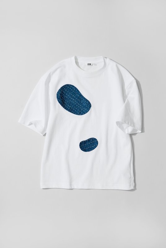 Przeszycia sashiko na ubraniach – jedna z usług oferowanych w ramach Re.Uniqlo Studio w warszawskim 