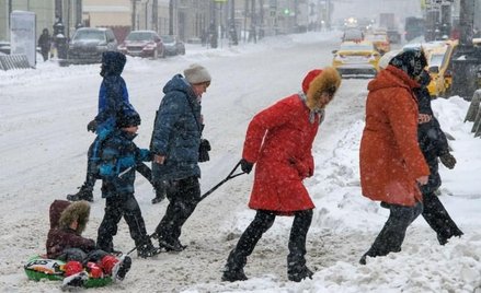 Moskwa w śniegu – samoloty zostają na lotniskach