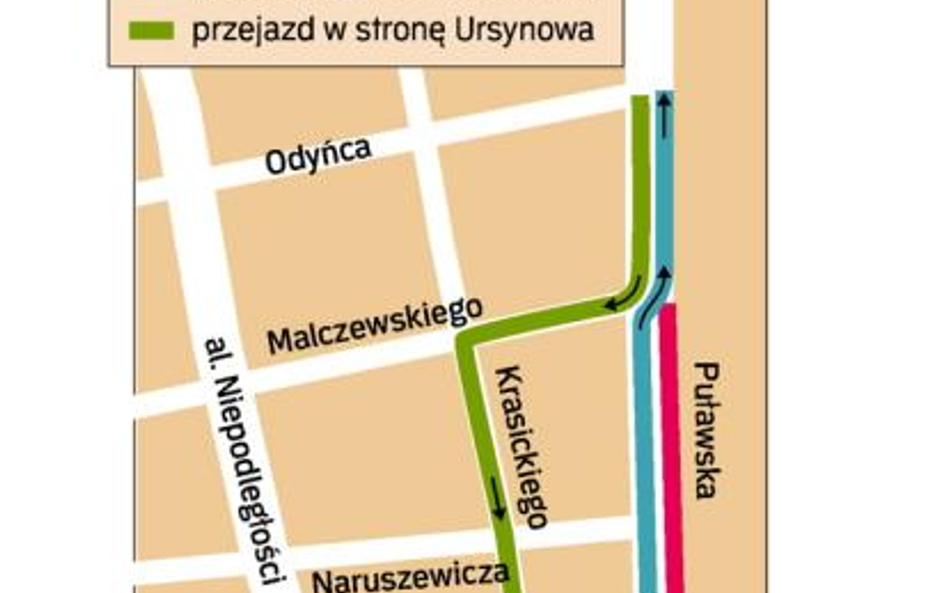 Wyremontowaną Puławską pojedziemy do centrum pod prąd