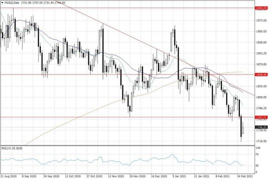 Notowania złota – dane dzienne