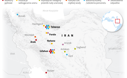 Stany Zjednoczone przeprowadziły ataki na obiekty nuklearne w Iranie w Fordo, Natanz i Isfahanie. We